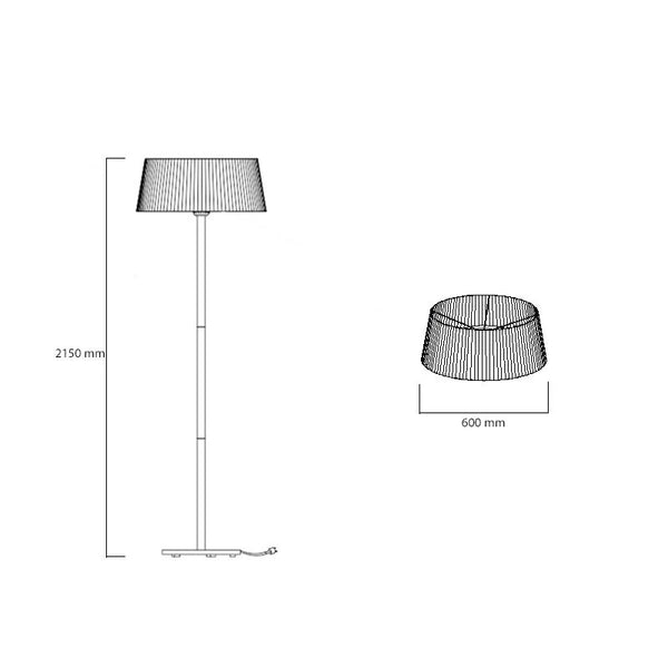 Aquecedor 900-1200-2100 W Ø60 cm - Preto