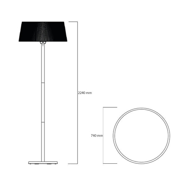 Artix Standing White 2100 Watt Patio heater
