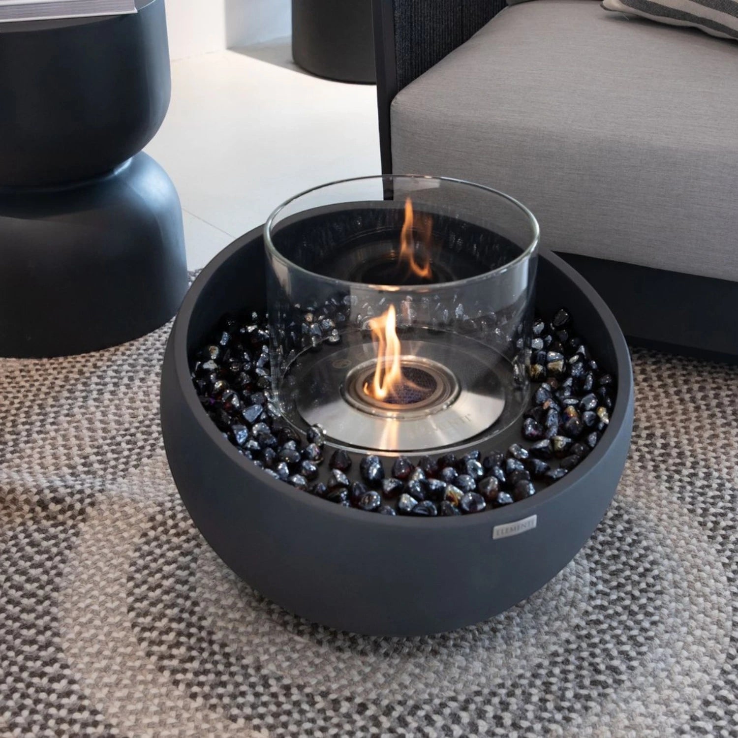 FIRENZE Taça de Bioetanol S – Preto Ardósia