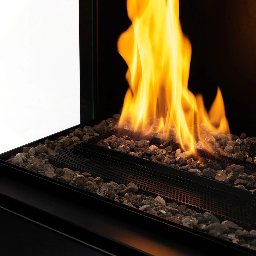 Planika Arcticon Black - Free-standing remote controlled Burning Ethanol Vapors bioethanol fireplace