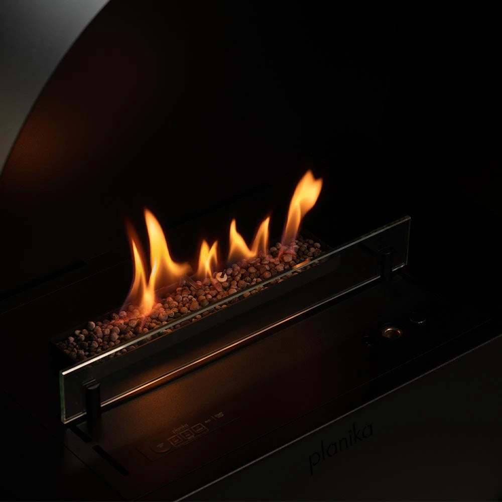Planika Bubble Floor automatic free-standing bioethanol fireplace