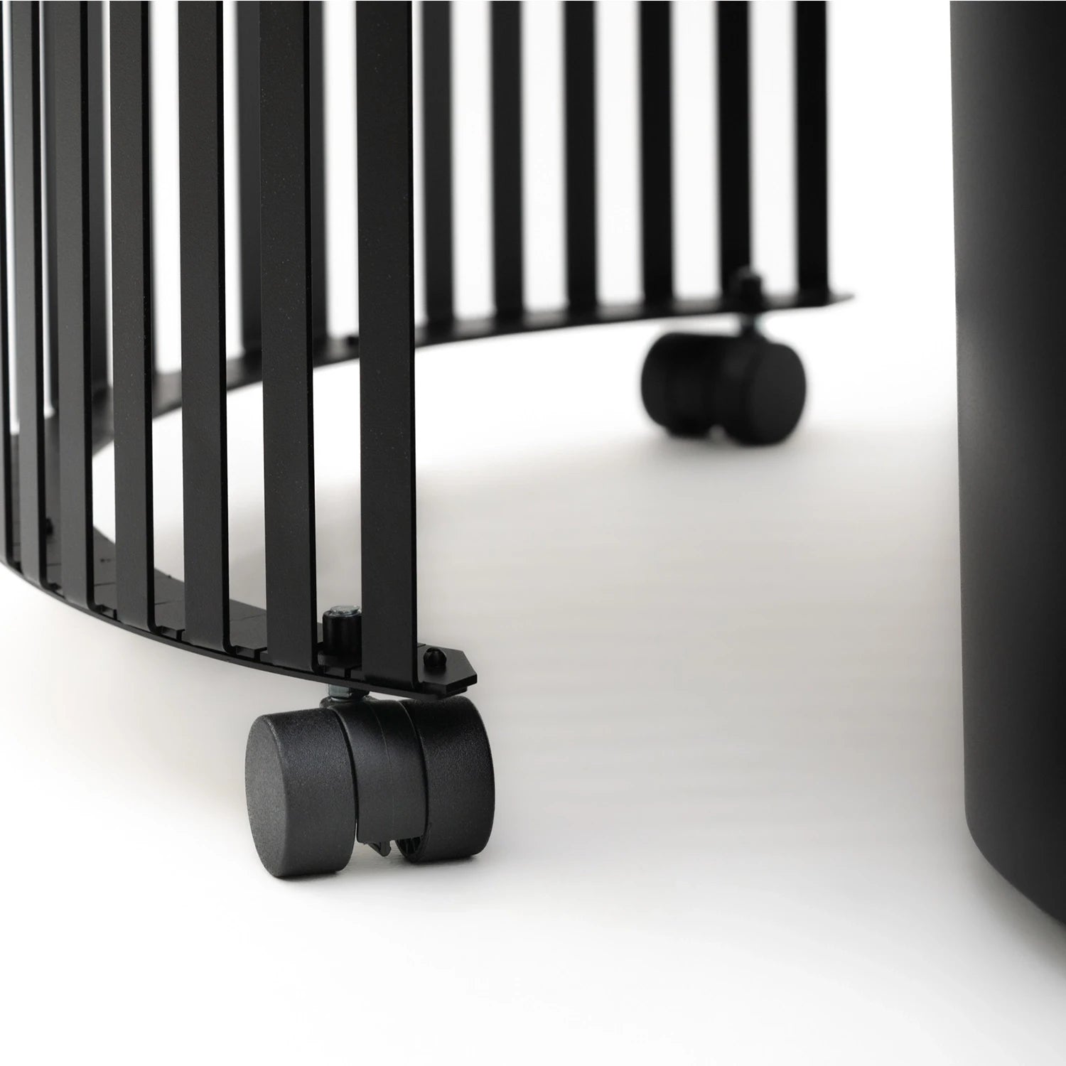 Planika Moon black freestanding outdoor gas fire table with ceramic marble finish tabletop