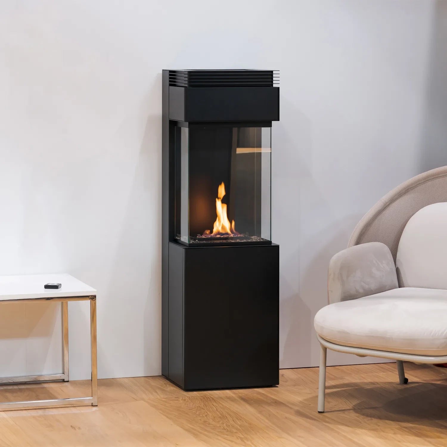 Planika Polaris 3-sided Freestanding Bioethanol Fireplace