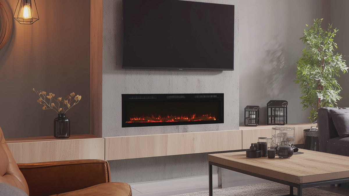 Carregar vídeo: Lareira Eléctrica Sense 60 - Embutida ou de Parede