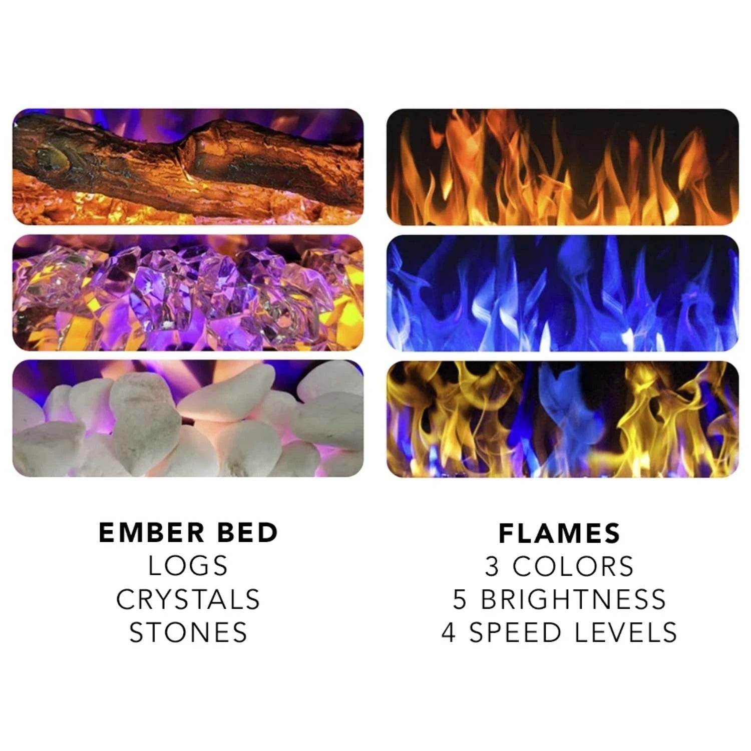Aflamo Pride Slim 127 cm Electric Fireplace