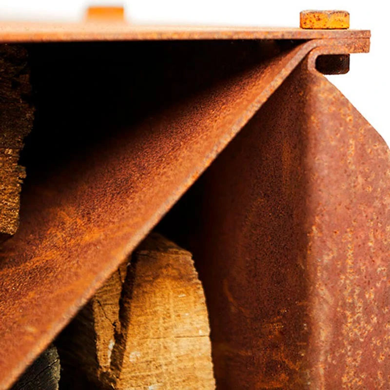 Corten Steel Firewood Storage Module