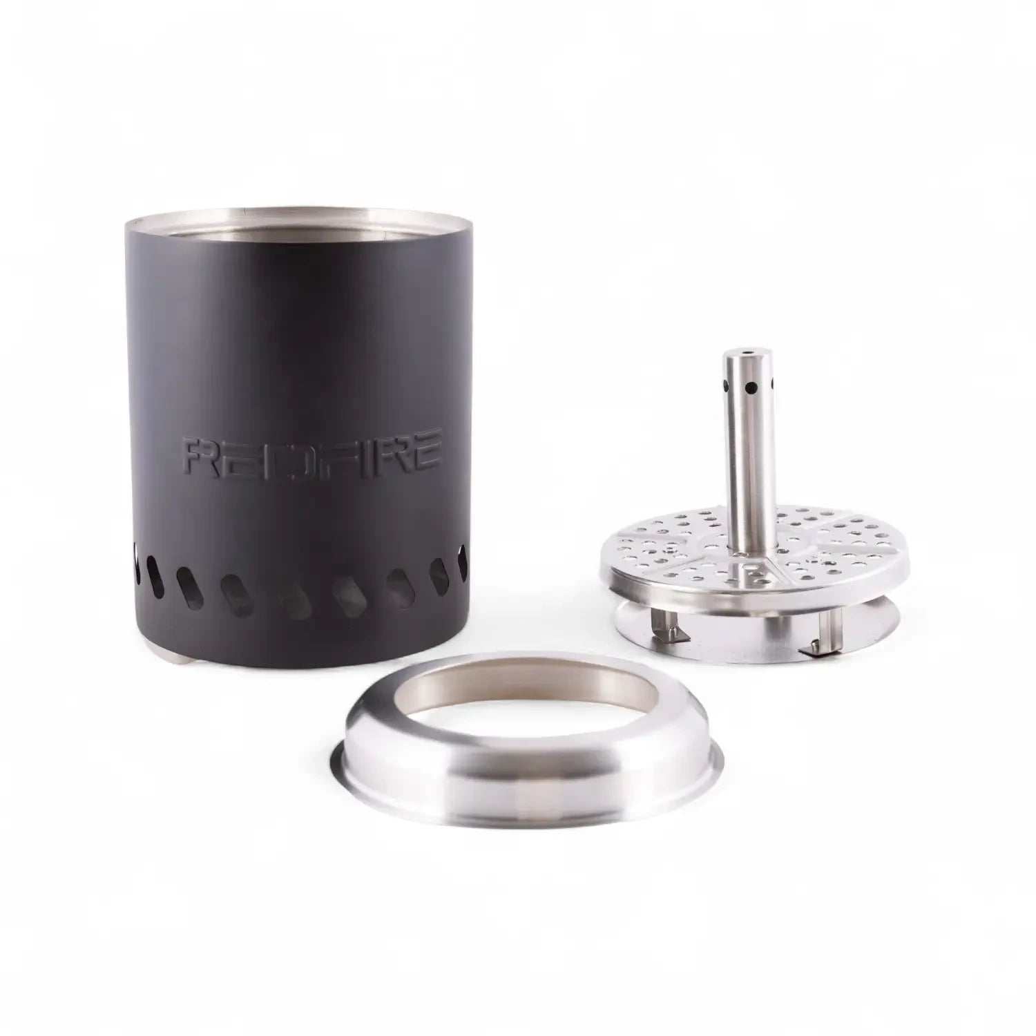 Volcano Pellet Tabletop Fire Pit Small – Black Stainless Steel