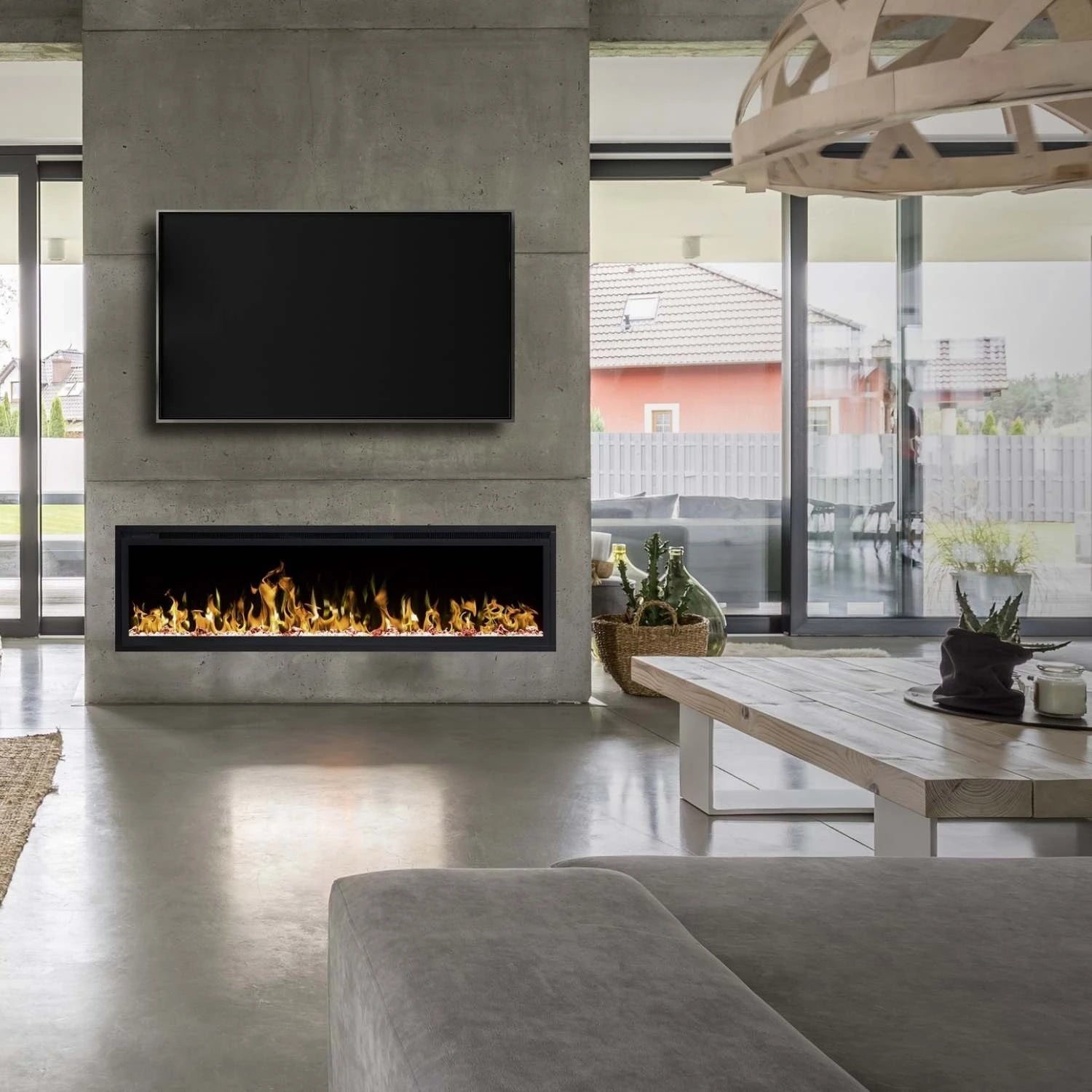 Royal Electric Fireplace 60" - 152 cm Wall-mounted Fireplace