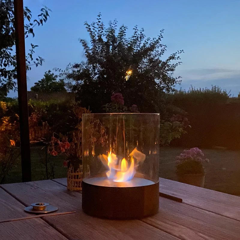 Southwark Black - Round Tabletop Bioethanol Fireplace