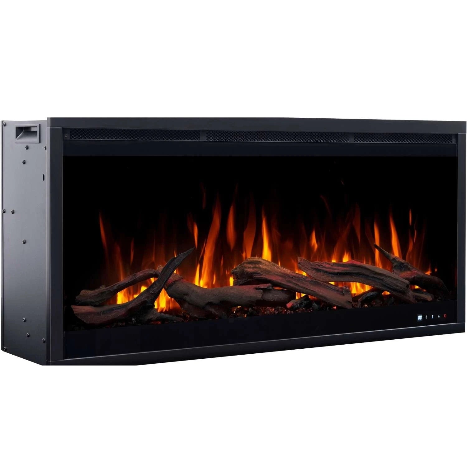 Lareira Elétrica Montada na Parede Royal 3D - Preto