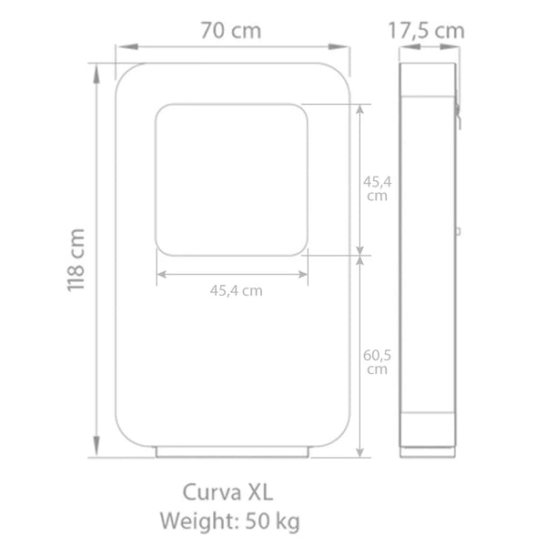 Safretti Curva XL - White