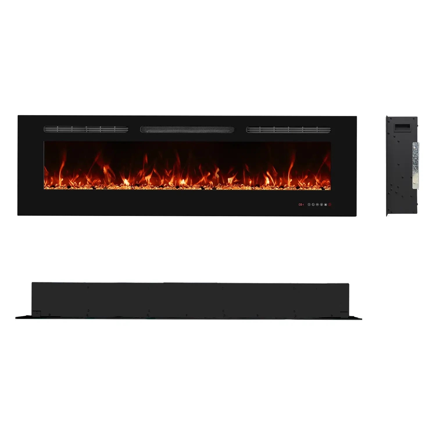 Titanite Built-in Electric Fireplace - 152 cm