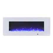 Azurite Electric Fireplace - White - 127 cm