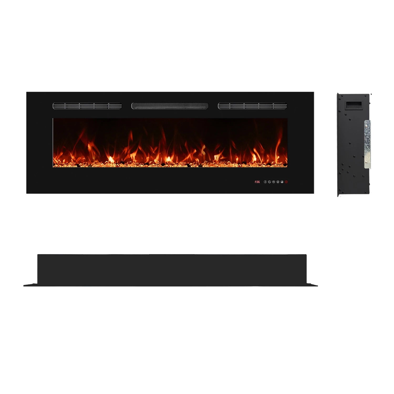 Titanite Built-In Electric Fireplace - 127 cm