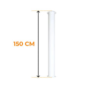 Toronto Tubo Branco 150 cm – Comprimento Total 190 cm