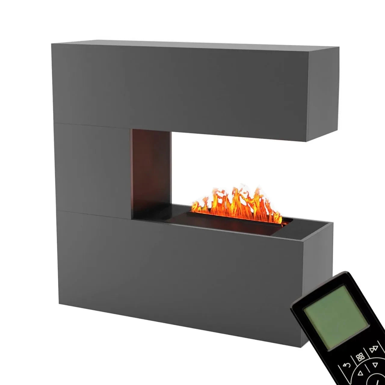 Schiller Grey - OMC 600 | Freestanding Water Vapour Fireplace