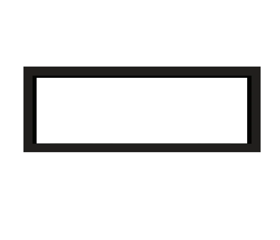 Icon Slimline Firebox FBDS1650 - Preto