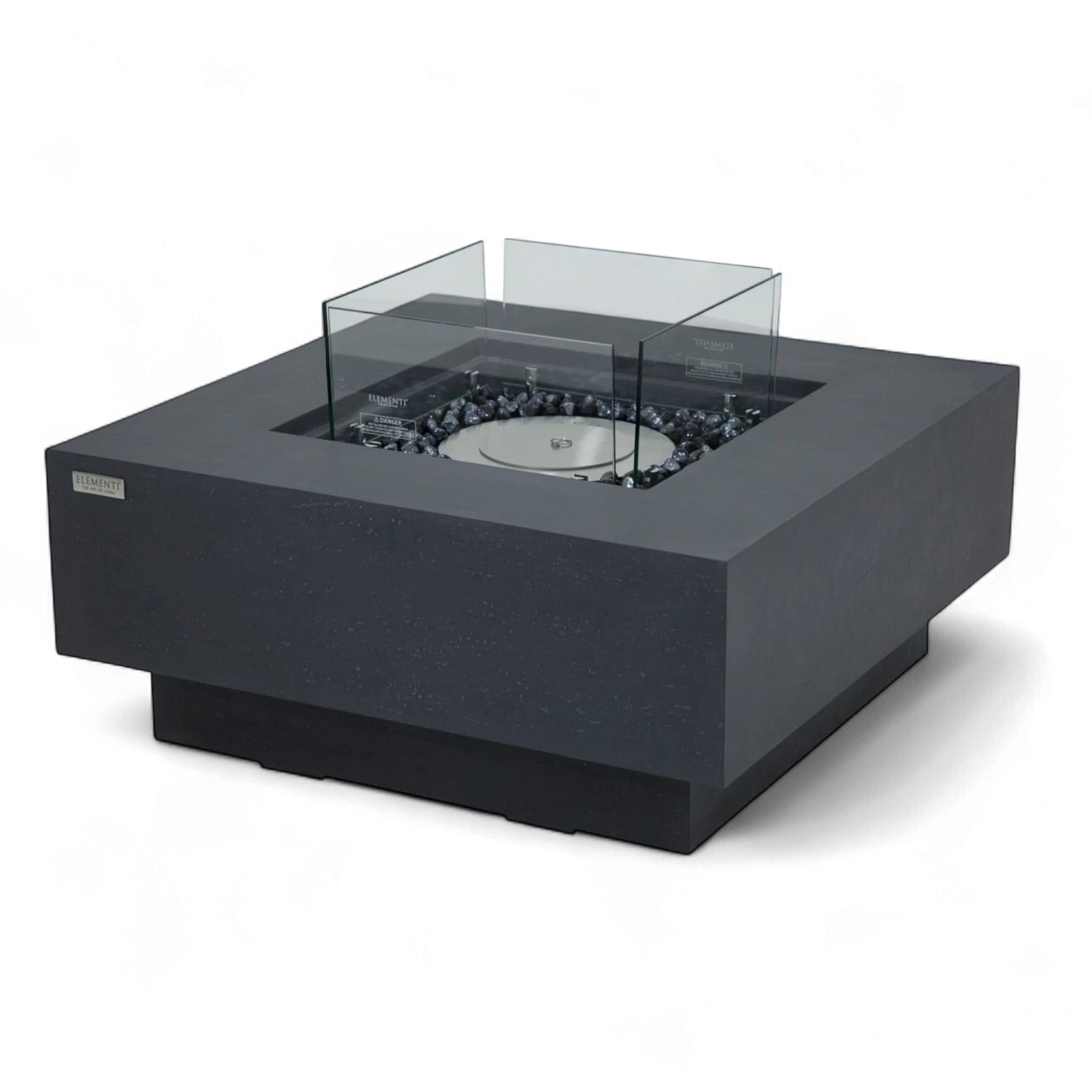 MANHATTAN Bioethanol Fire Table – Slate Black