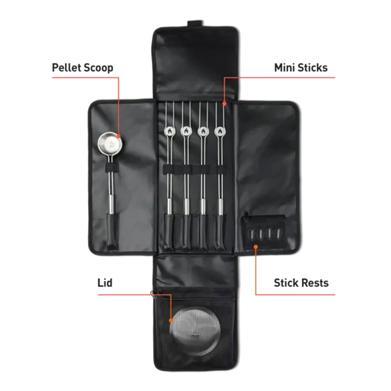 Mesa XL Kit Acessórios- Essenciais para Fogueira