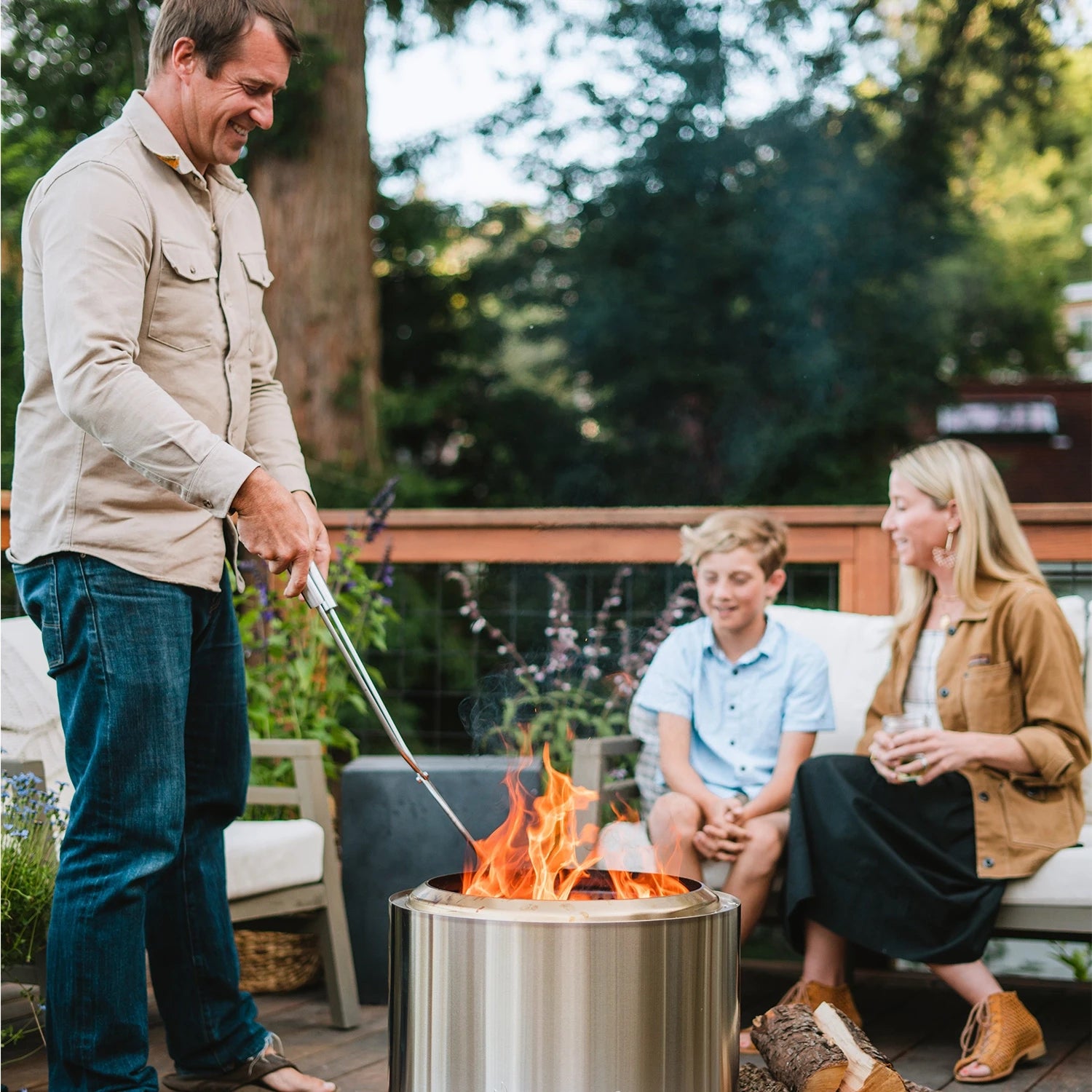 Bonfire + Stand 2.0 Smokeless Fire Pit
