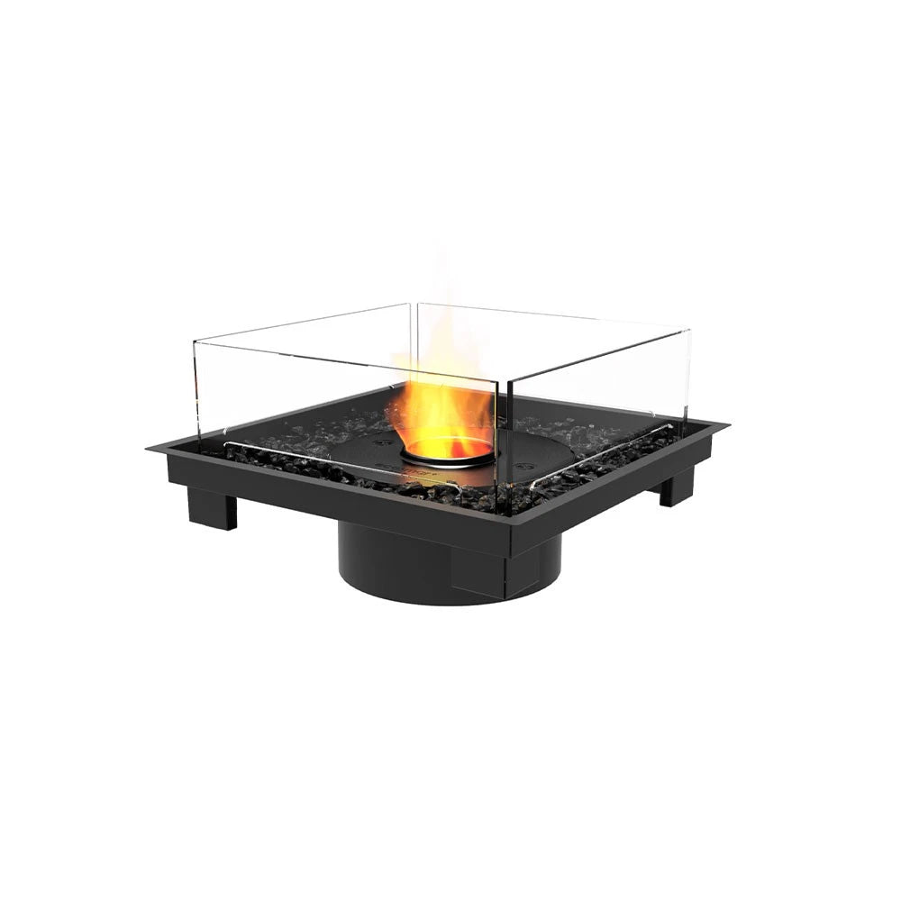 Square 22 bioethanol built-in kit, compact square shape