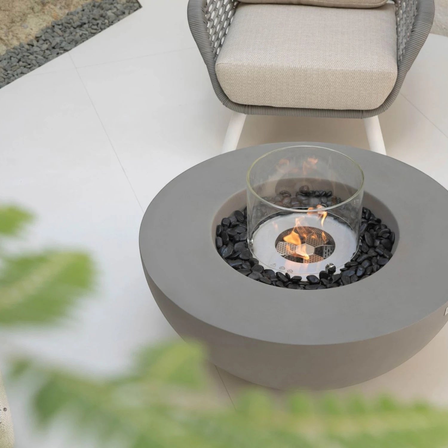 ROCA Bioethanol Fire Table – Space Grey