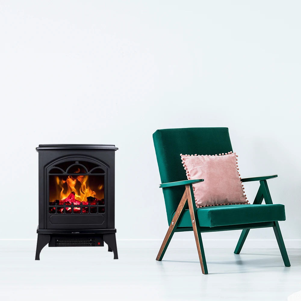 Hoover Electric Fireplace - Black