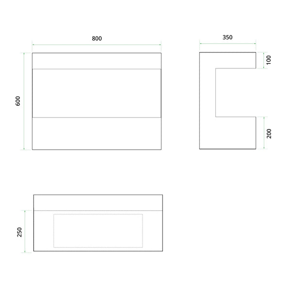 Steinsdal Wall-Mounted Water Vapour Fireplace - White
