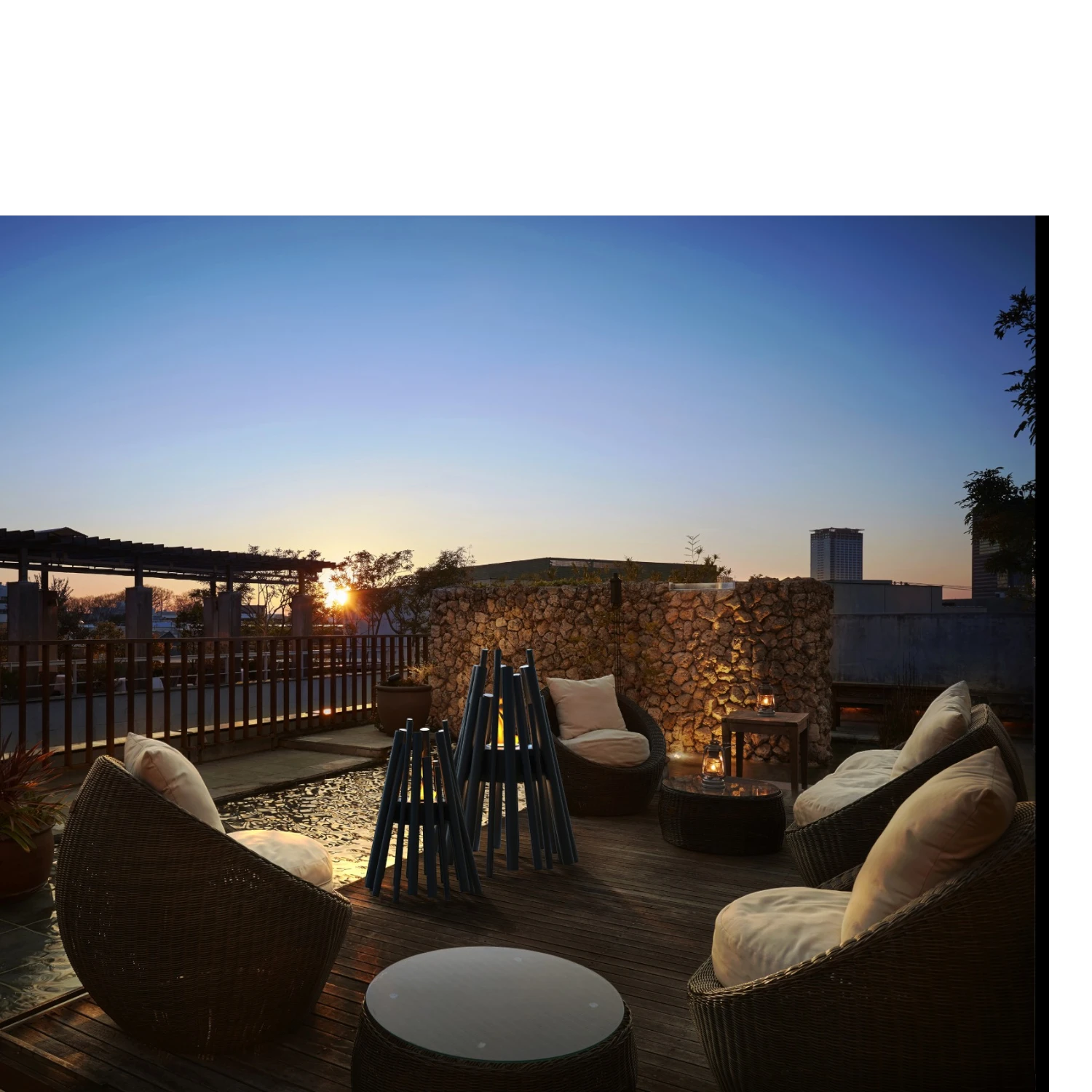Stix Outdoor - Lareira de Bioetanol Preta para Exterior