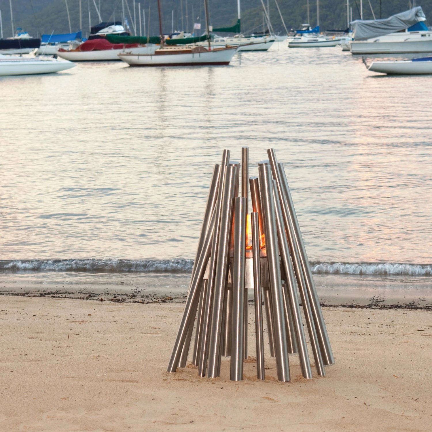 Stix - Lareira de Bioetanol para Exterior em Aço Inoxidável