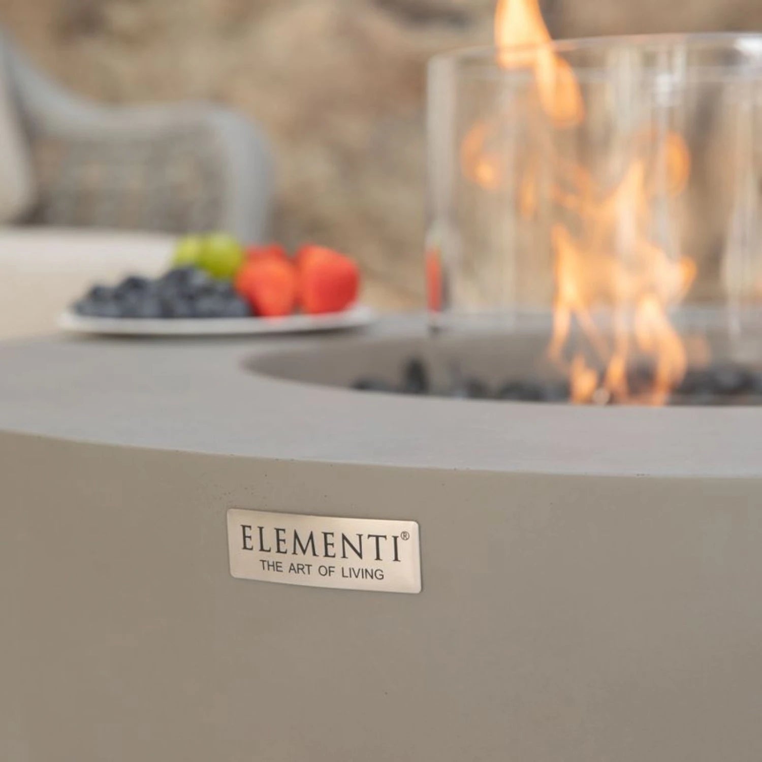 ROCA Bioethanol Fire Table – Space Grey