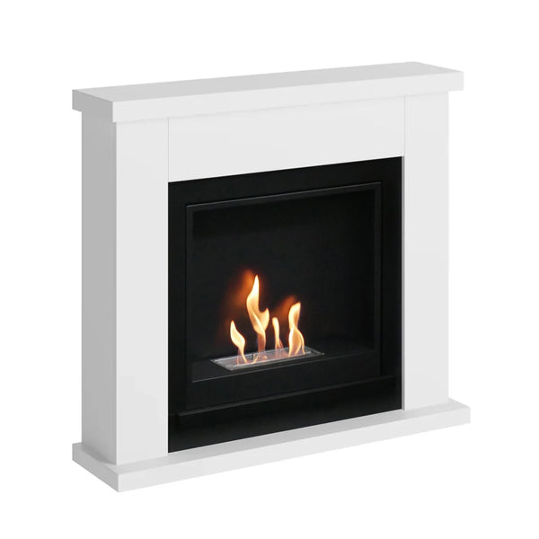 Frode Bioethanol Fireplace - White