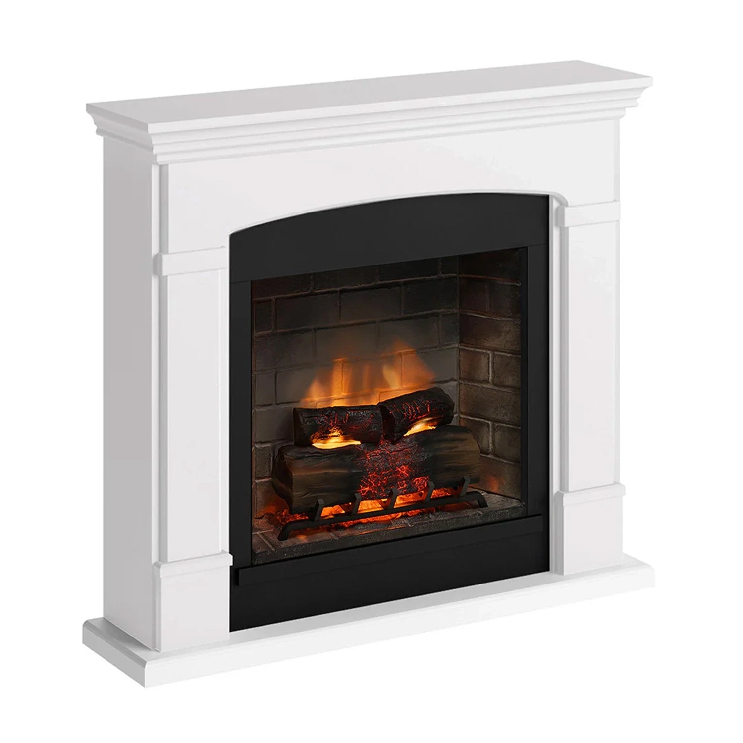 Helmi Electric Fireplace - White