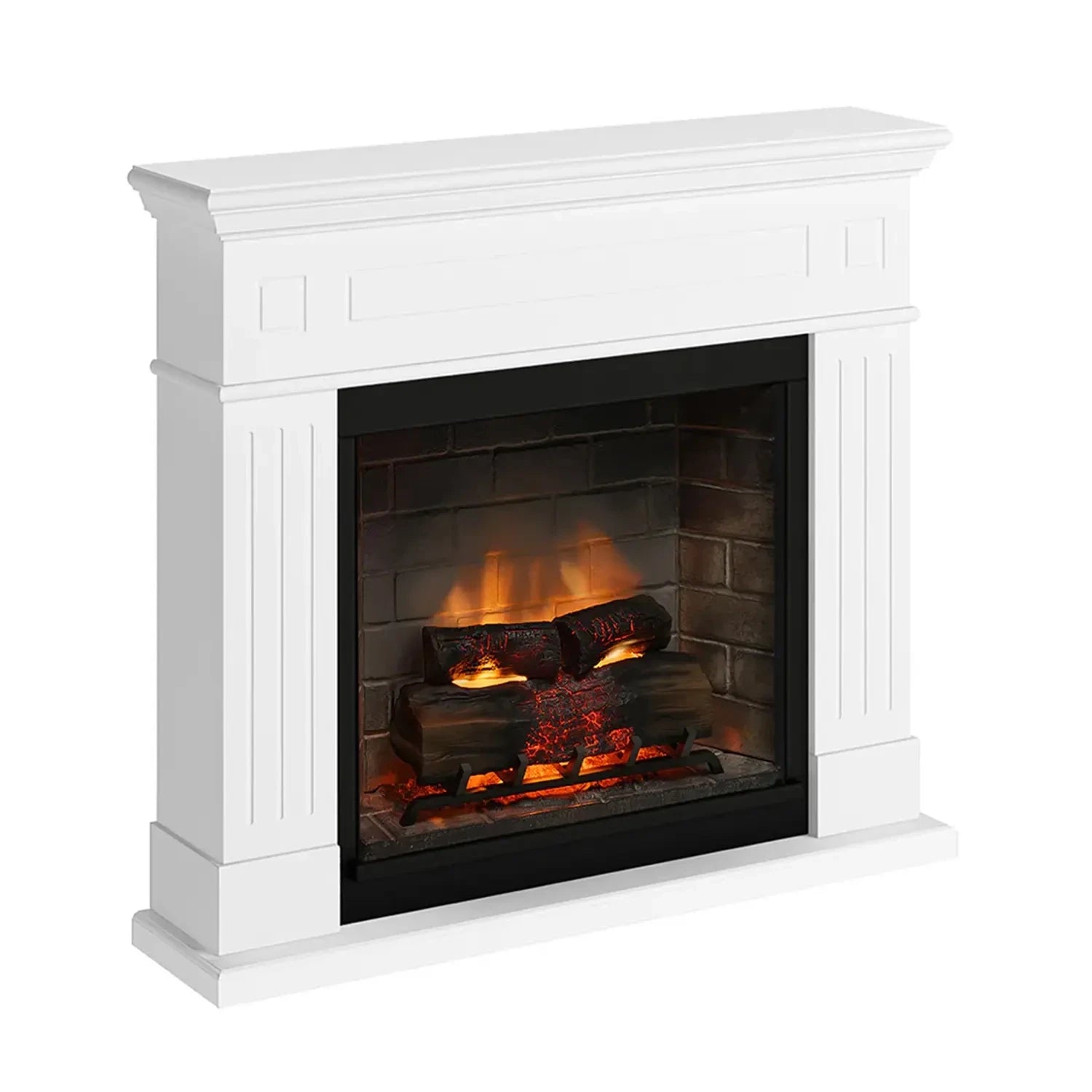 Larsen Electric Fireplace - White