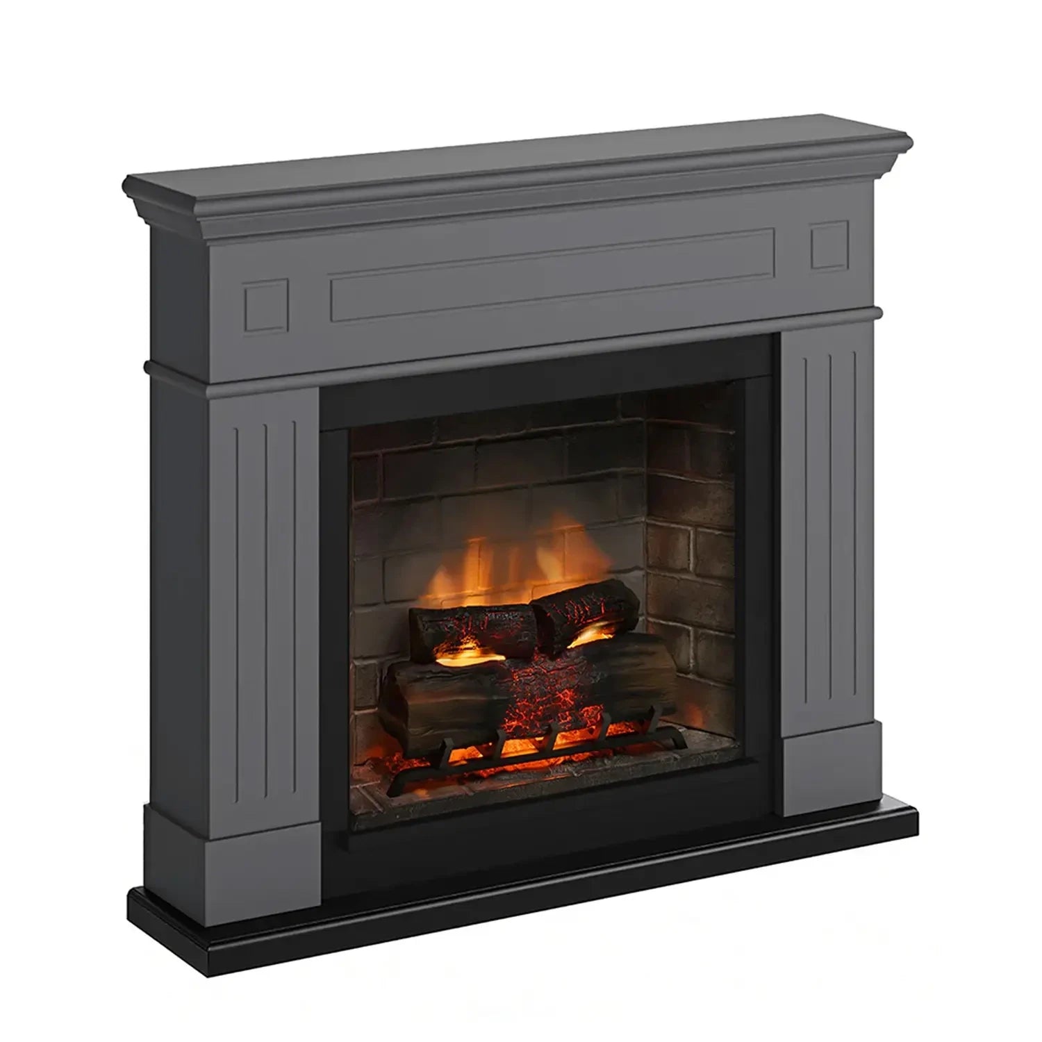Larsen Electric Fireplace - Grey