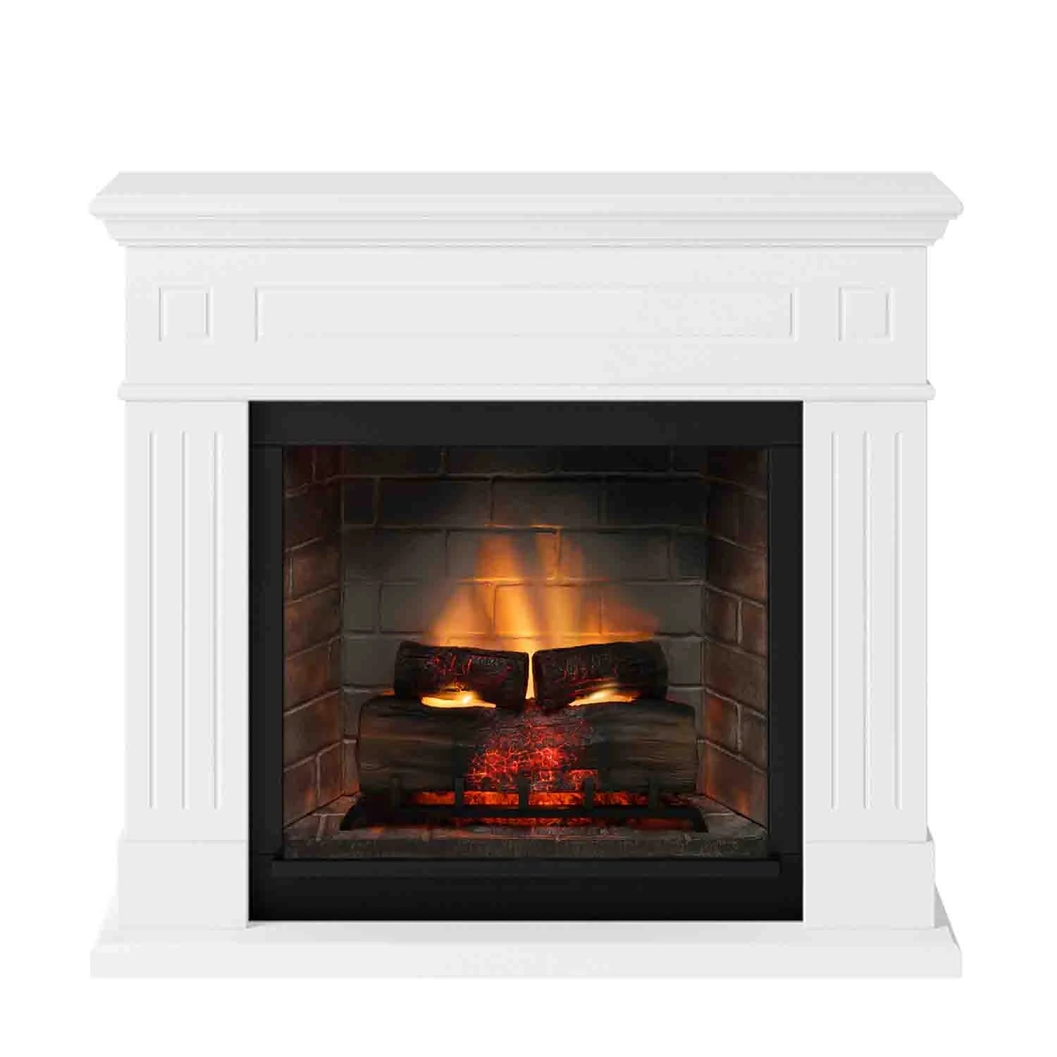 Larsen Electric Fireplace - White