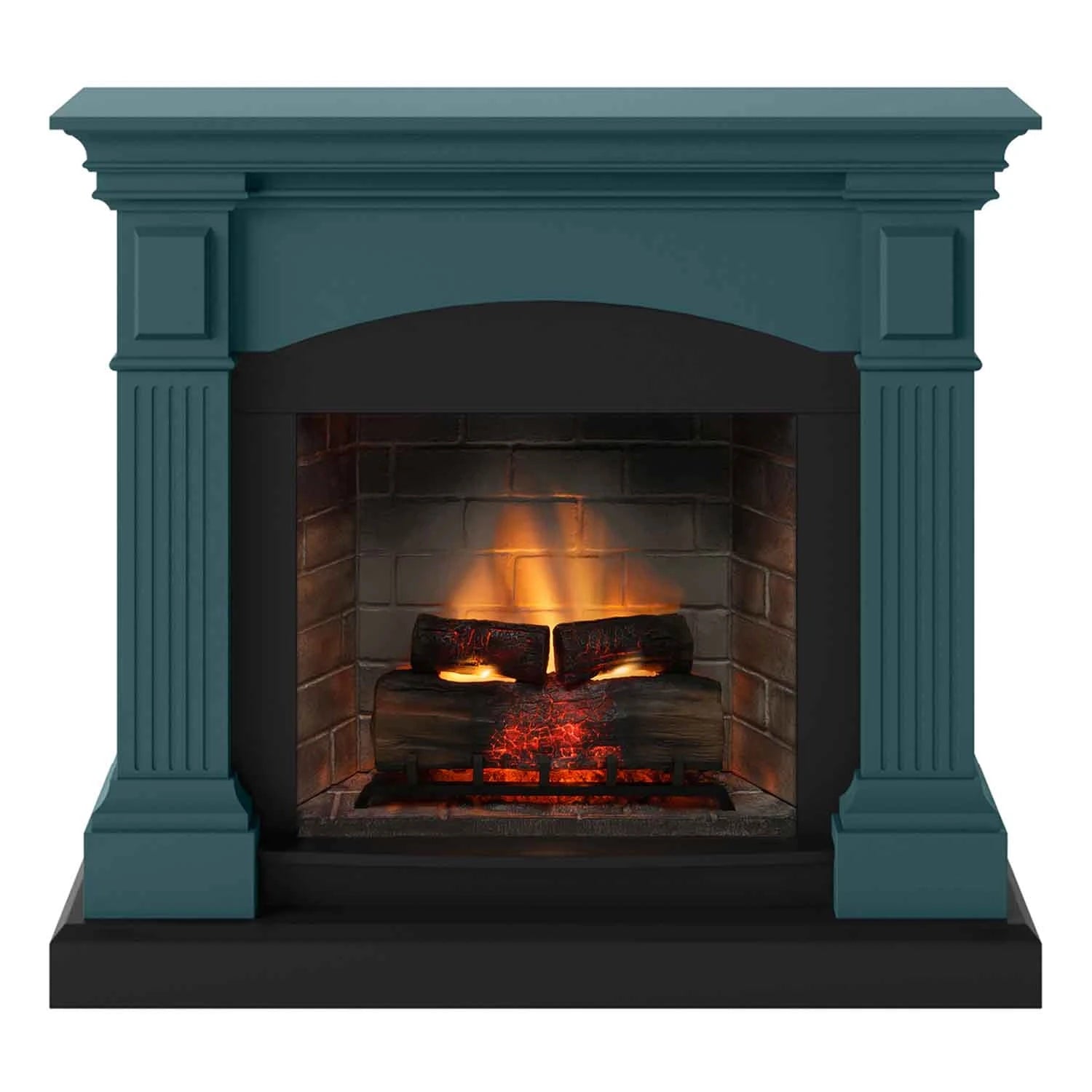 Magna Electric Fireplace - Turquoise
