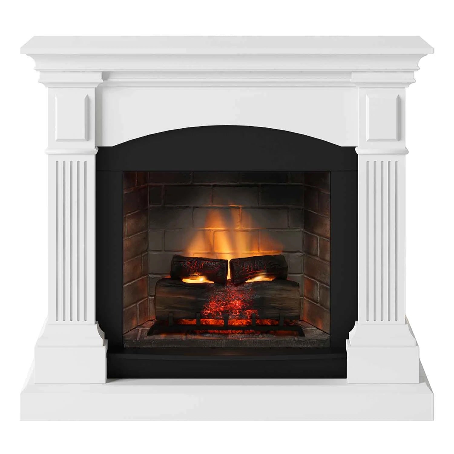 Magna Electric Fireplace - White