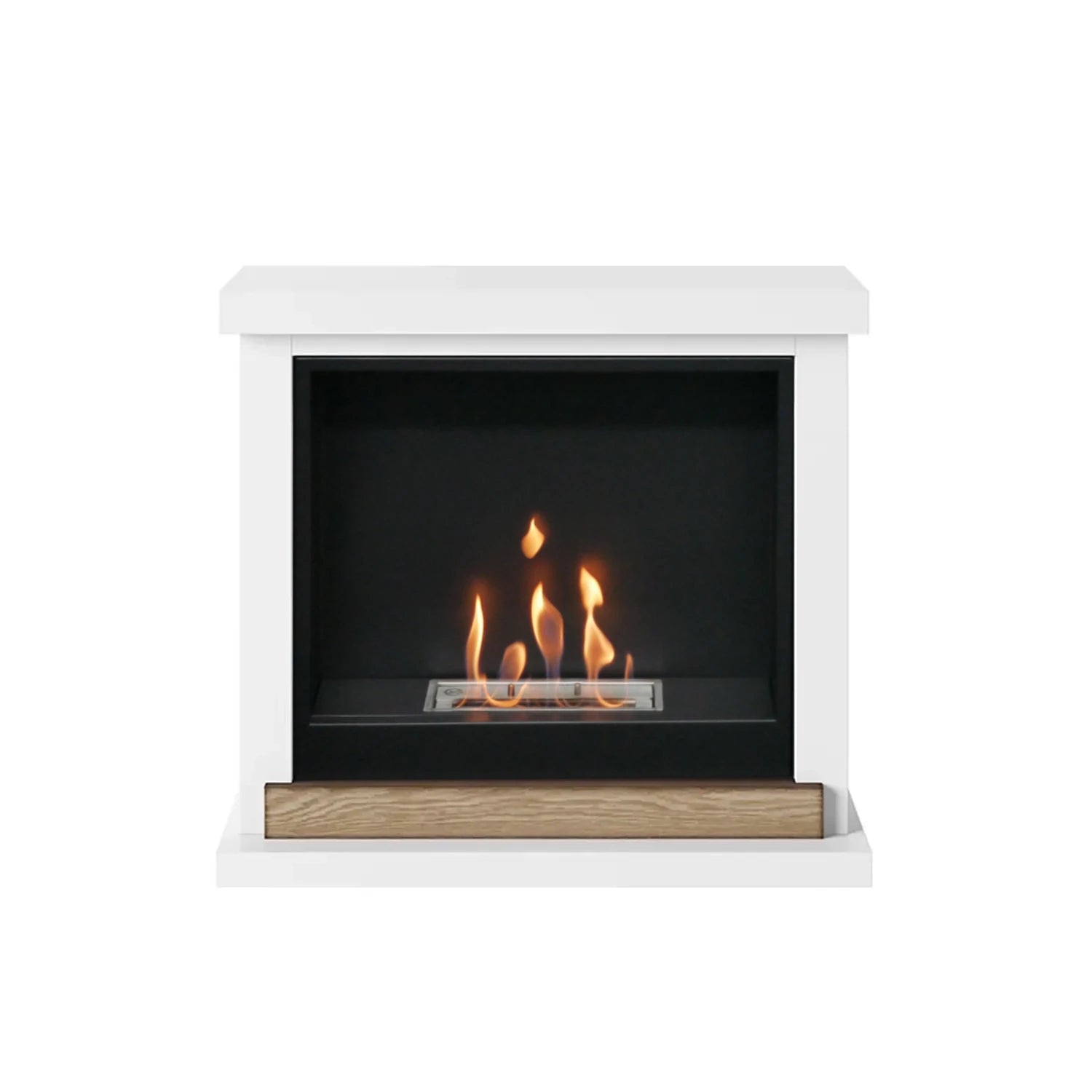 Hagen White Bioethanol Fireplace Mantel