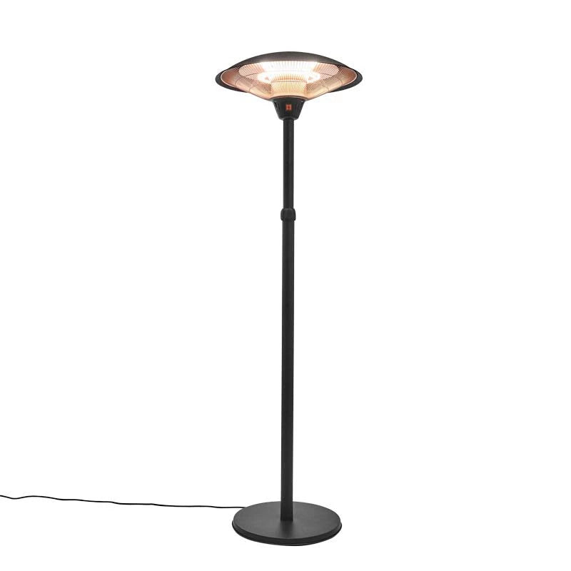 Black adjustable patio heater