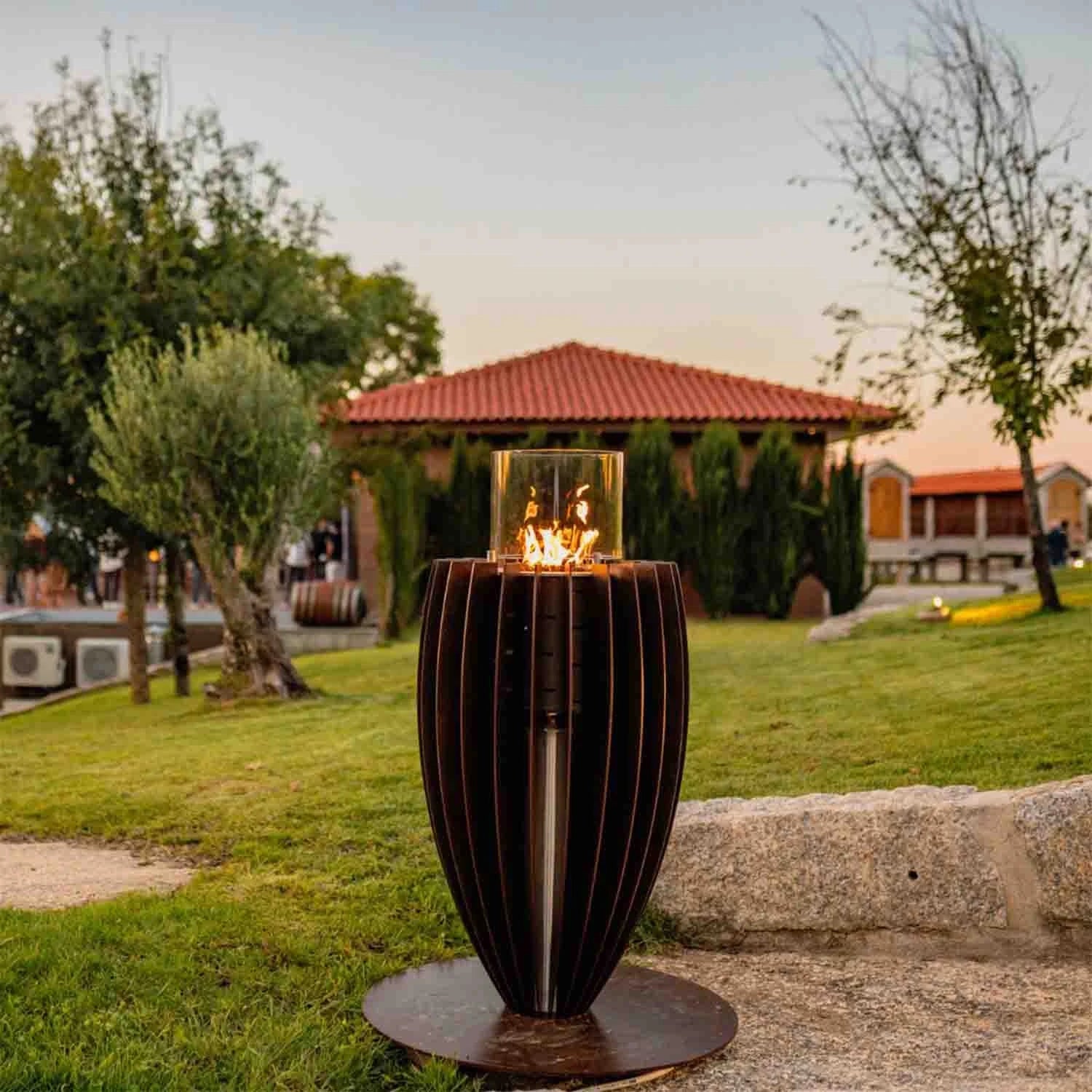 Tuli Gas Heater - Corten Rust GlammFire