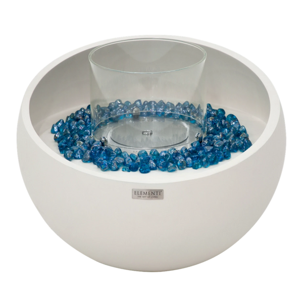 FIRENZE Bioethanol Fire Bowl – Cream White