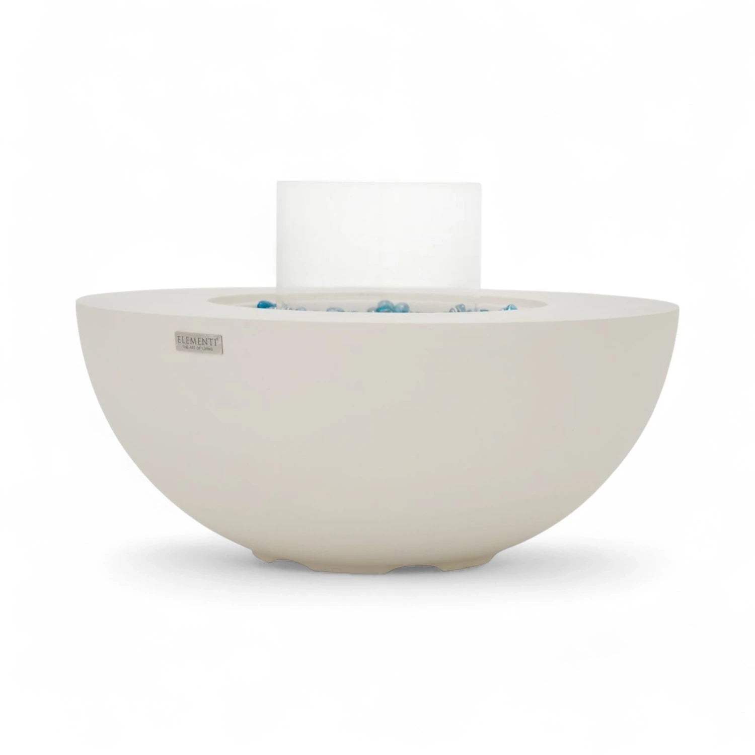 ROCA Bioethanol Fire Pit – Cream White