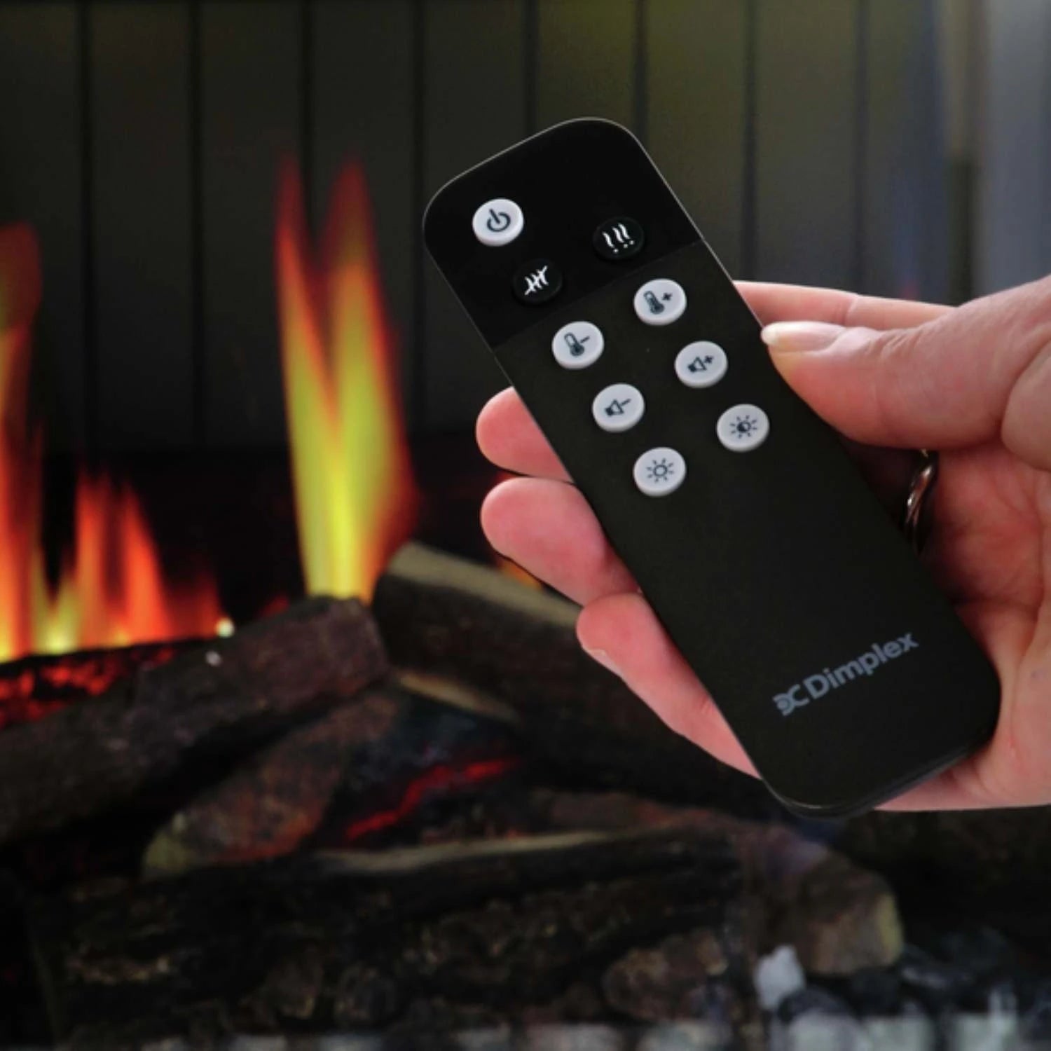 Vista 70 Electric Fireplace Insert in Black