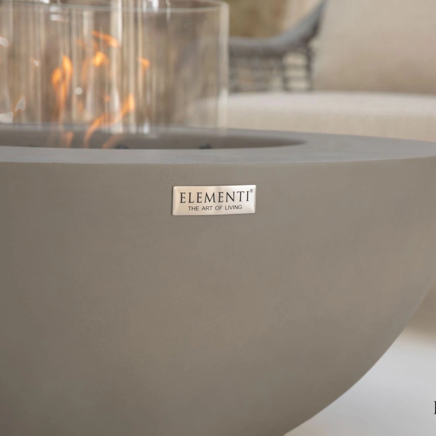 ROCA Bioethanol Fire Table – Space Grey