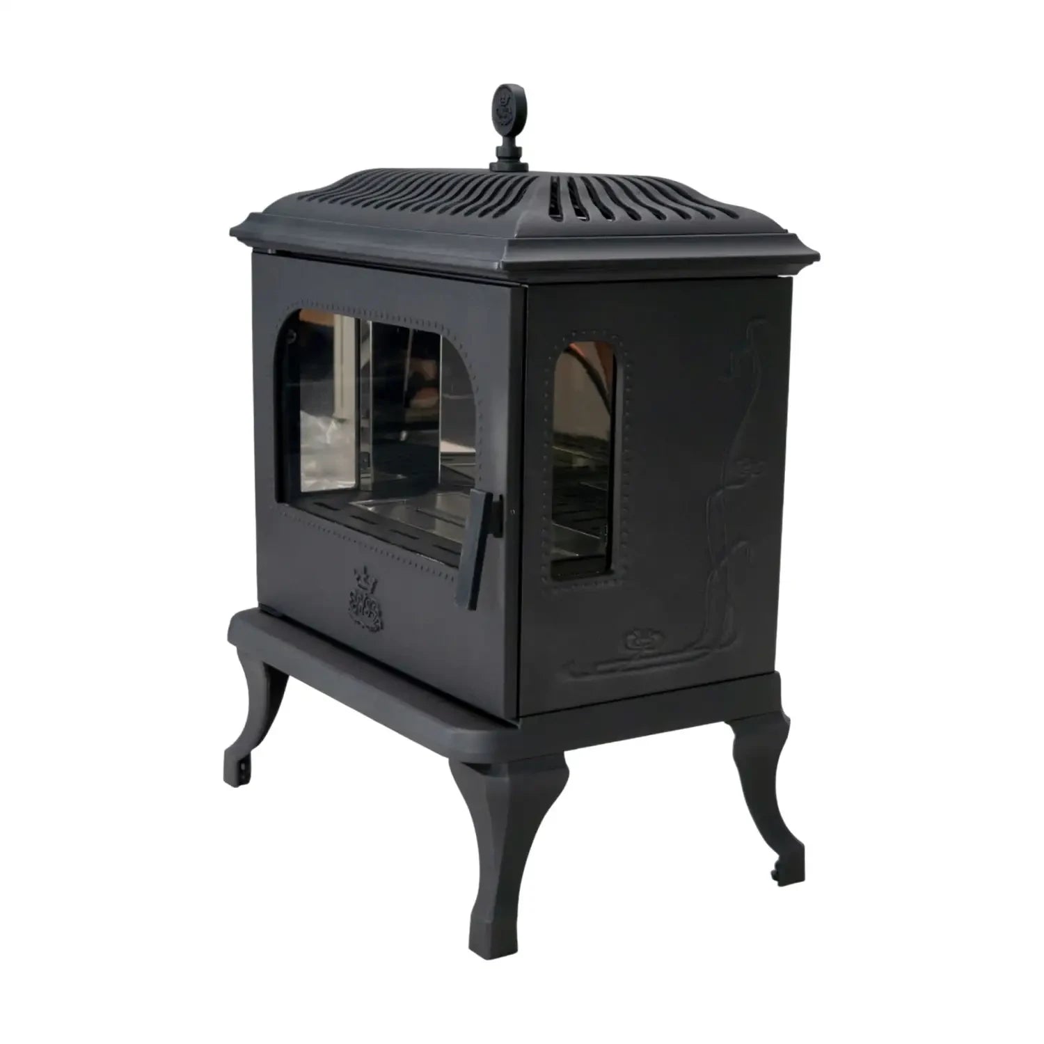 Victoria 85 - Freestanding Bioethanol Fireplace in Cast Iron