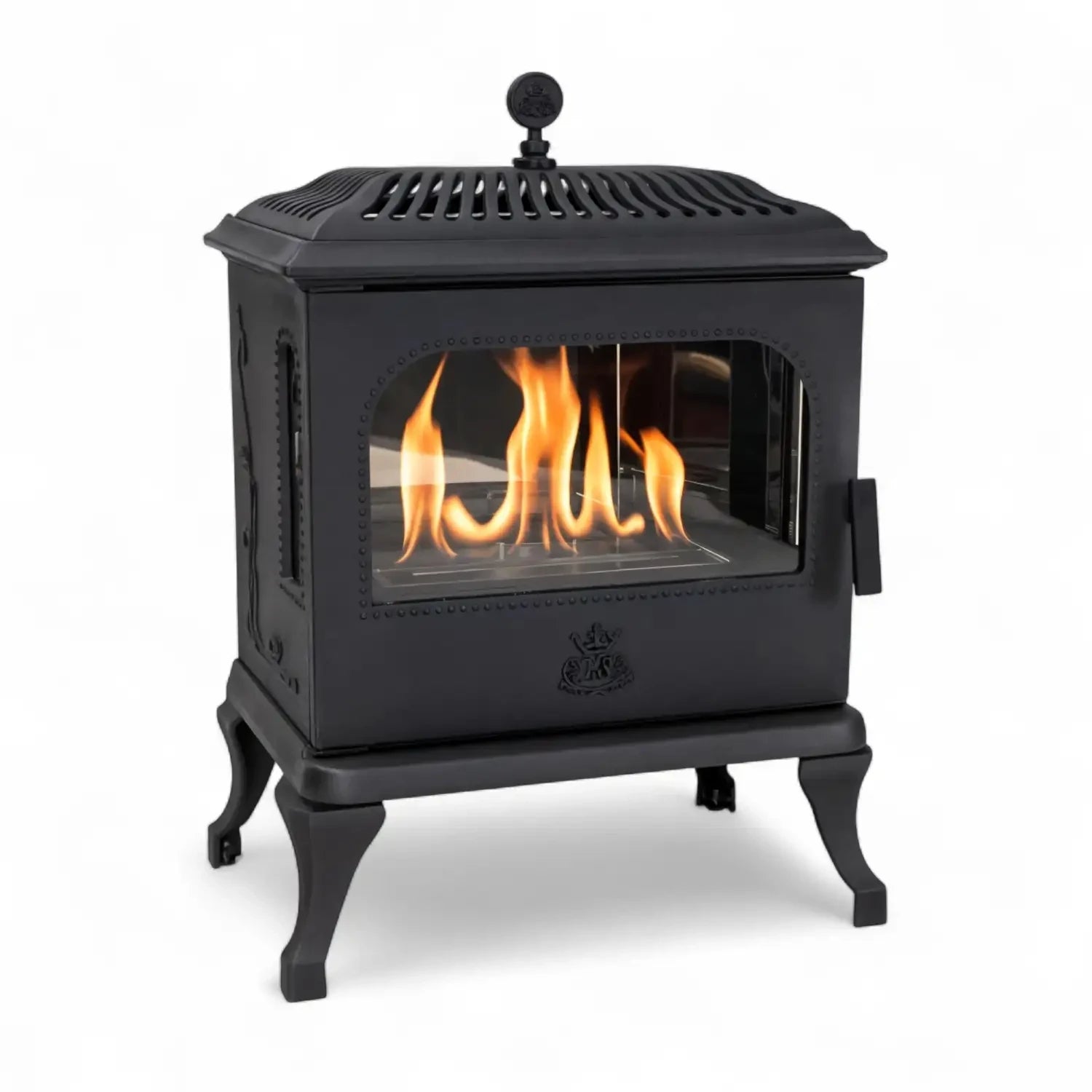Victoria 85 - Freestanding Bioethanol Fireplace in Cast Iron