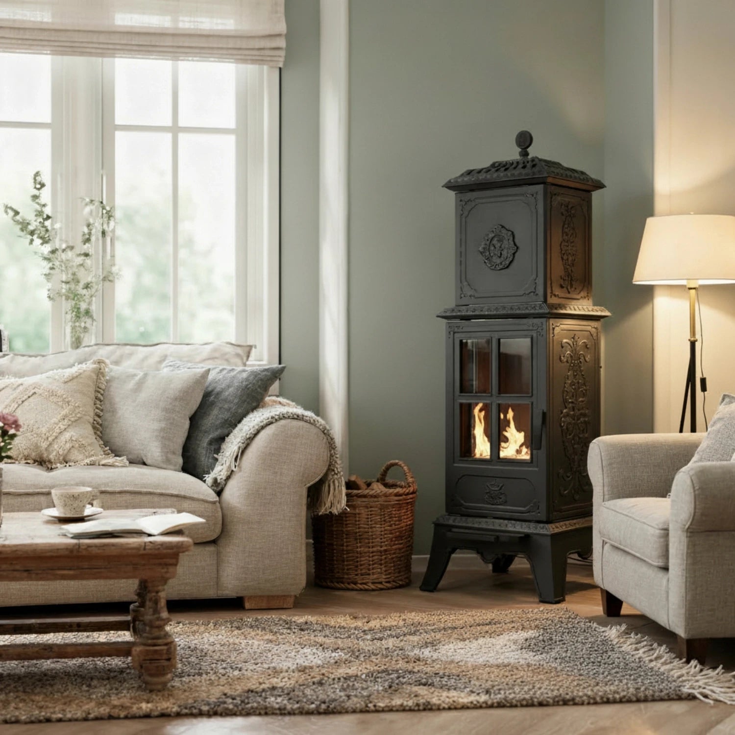 Victoria 240 – Cast Iron Freestanding Bioethanol FIreplace
