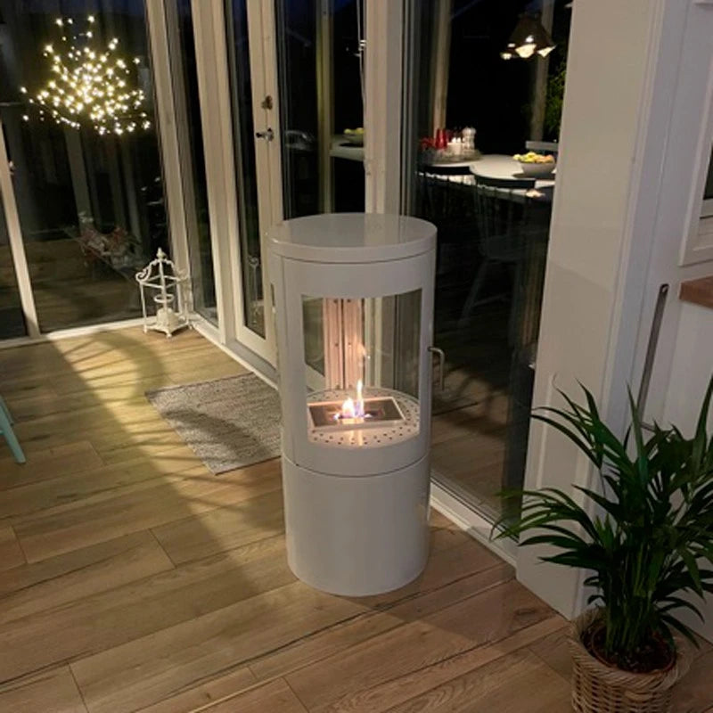 Columbus Branco - Fogão a Bioetanol com Visão de 360 graus