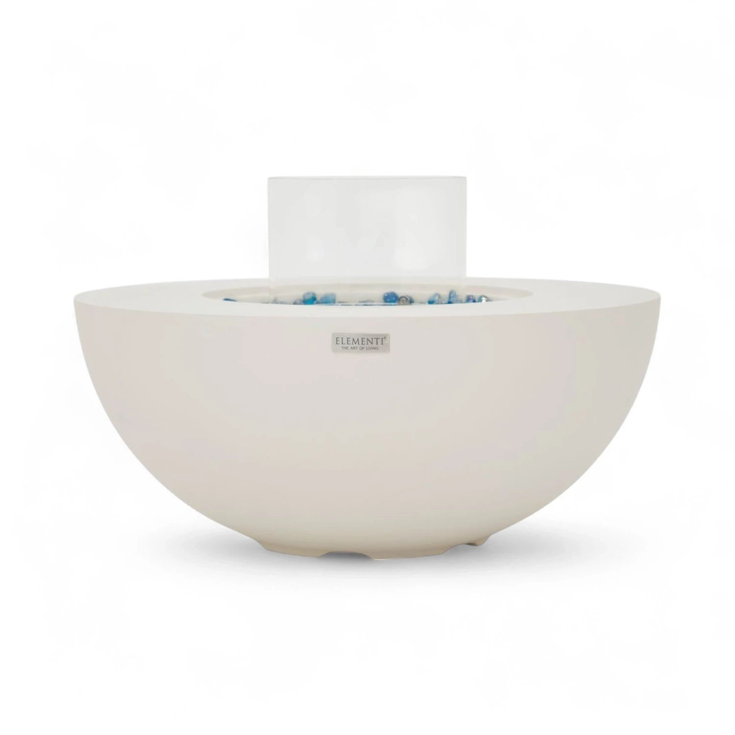 ROCA Bioethanol Fire Pit – Cream White